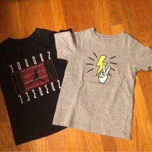 BUNDLE OF “2” BOYS TSHIRTS- JORDAN AJ11 HISTORY & DOT AUSTRALIA— SIZE 5